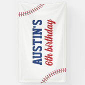 Bannière de baseball Anniversaire Contexte Année d (Vertical)