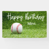 Bannière de baseball avec balle (Horizontal)