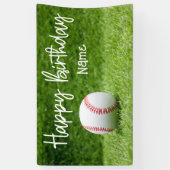 Bannière de baseball avec balle (Vertical)