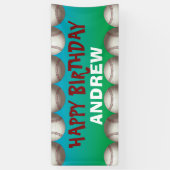 Bannière de baseball pour anniversaire ou occasion (Vertical)