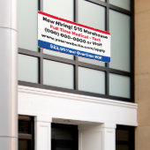 Bannière de bâtiment 'Nous recrutons maintenant' (Bâtiment extérieur)