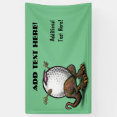 Bannière de bête de golf (Vertical)