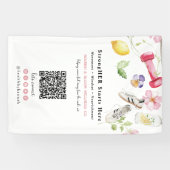Bannière de bien-être | Marquage QR Code Fitness F (Horizontal)