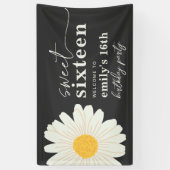 Bannière de bienvenue 16e anniversaire de Daisy (Vertical)