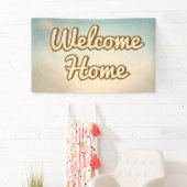 Bannière de bienvenue classique à la maison (En situation)