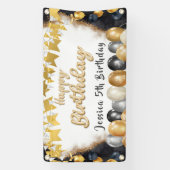 Bannière de bienvenue d'anniversaire personnalisée (Verticale)