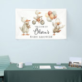 Bannière de bienvenue de baby shower Silly Goose (Salon professionnel)
