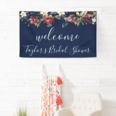 Bannière de bienvenue de la douche de la marine de (En situation)