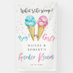 Bannière de bienvenue de la fête de la crème gl