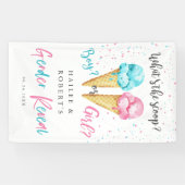 Bannière de bienvenue de la fête de la crème glacé (Horizontal)