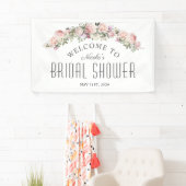 Bannière de bienvenue de la Fête des mariées flora (En situation)