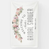 Bannière de bienvenue de la Fête des mariées flora (Vertical)