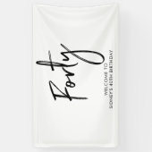 Bannière de bienvenue de la fête du 40e anniversai (Vertical)