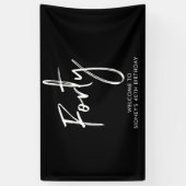 Bannière de bienvenue de la fête du 40e anniversai (Vertical)