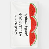 Bannière de bienvenue de la pastèque de la Réunion (Vertical)