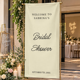 Bannière de bienvenue de mariage personnalisée pou