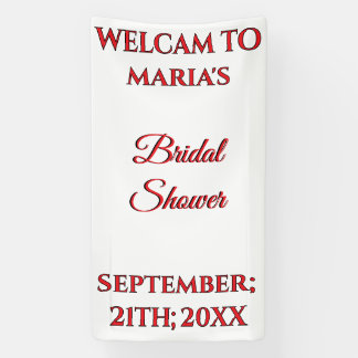 Bannière de bienvenue de mariage personnalisée pou