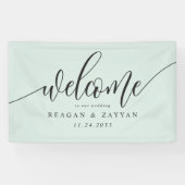 Bannière de bienvenue de mariage simple calligraph (Horizontal)