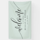 Bannière de bienvenue de mariage simple calligraph (Vertical)