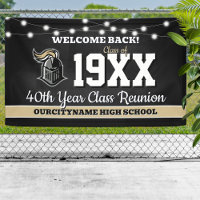 Bannière de bienvenue de réunion de classe des cou