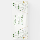 Bannière de bienvenue des Shamrocks fleurs sauvage (Vertical)