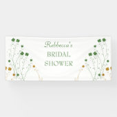 Bannière de bienvenue des Shamrocks fleurs sauvage (Horizontal)