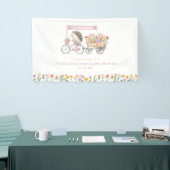 Bannière de bienvenue du Baby shower de hérisson r (Salon professionnel)