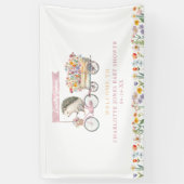 Bannière de bienvenue du Baby shower de hérisson r (Vertical)