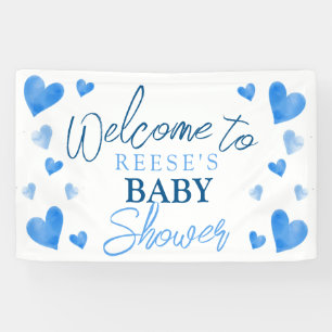 Bannière de bienvenue du Baby shower d'hiver des C