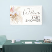 Bannière de bienvenue du Baby shower Pampas Grass  (Salon professionnel)