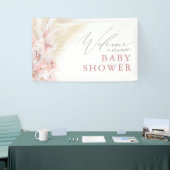 Bannière de bienvenue du Baby shower Pampas Grass  (Salon professionnel)