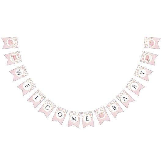 Bannière de bienvenue du Baby shower Tea Party (Tout)