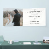 Bannière de bienvenue du script de calligraphie ph (Salon professionnel)