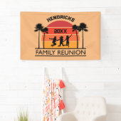 Bannière de bienvenue familiale rétro et gaie (En situation)