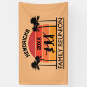 Bannière de bienvenue familiale rétro et gaie (Vertical)