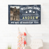 Bannière de bienvenue militaire à la maison - Gard (En situation)