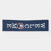 Bannière de bienvenue patriotique avec aigle améri (Horizontal)