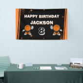Bannière de bienvenue pour anniversaire de basketb (Salon professionnel)
