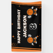 Bannière de bienvenue pour anniversaire de basketb (Vertical)