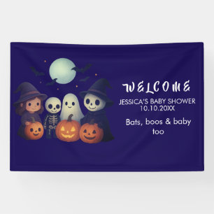 Bannière de bienvenue pour Baby Shower Halloween
