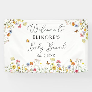 Bannière de bienvenue pour Baby Shower sur le thèm