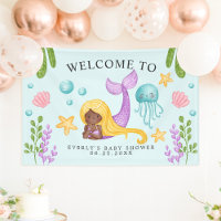 Bannière de bienvenue pour Baby Shower sur le thèm