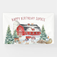 Bannière de bienvenue pour fête d'anniversaire sur
