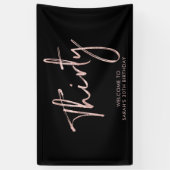 Bannière de bienvenue pour la fête d'anniversaire  (Vertical)