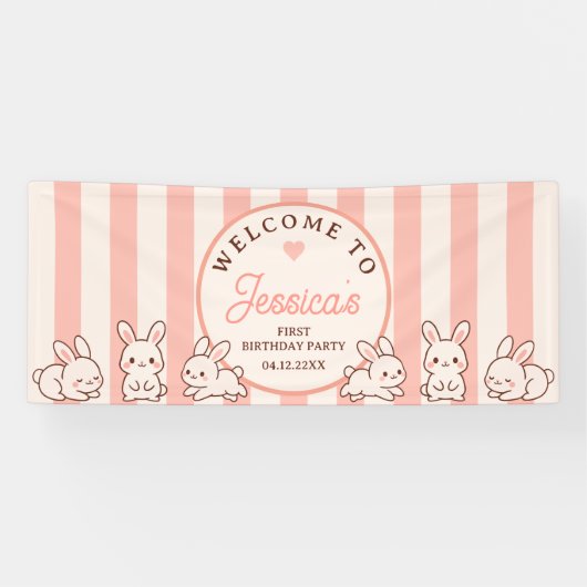 Bannière de bienvenue pour la fête d'anniversaire  (Horizontal)