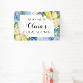 Bannière de bienvenue pour la fête de mariage avec (Insitu)