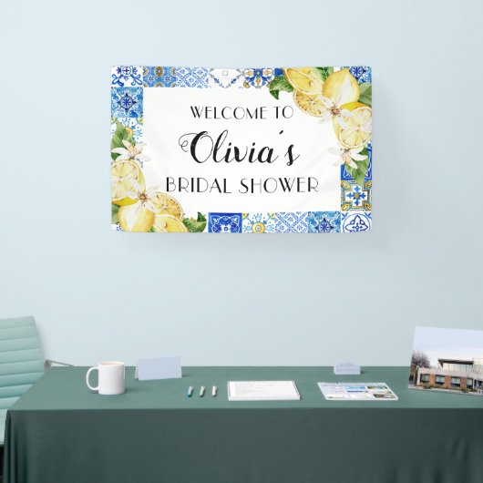 Bannière de bienvenue pour la fête de mariage avec (Salon professionnel)