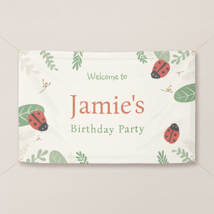 Bannière de bienvenue pour l'anniversaire de cocci