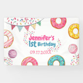 Bannière de bienvenue pour l'anniversaire de Donut (Horizontal)