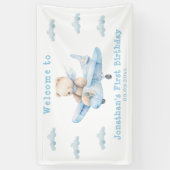 Bannière de bienvenue pour l'ours en peluche migno (Vertical)